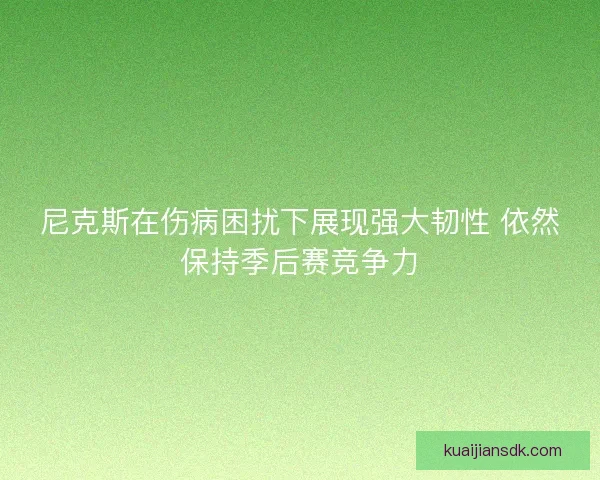 尼克斯在伤病困扰下展现强大韧性 依然保持季后赛竞争力 尼克斯在伤病困扰下展现强大韧性 依然保持季后赛竞争力